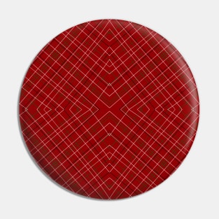 Deep Holiday Plaid Pin