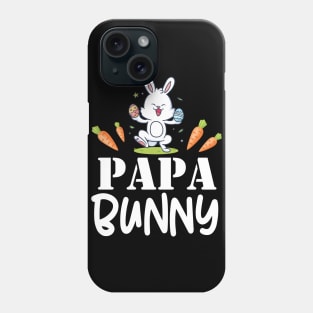 Bunny Play Easter Eggs Carrots Happy Easter Day Papa Bunny Phone Case