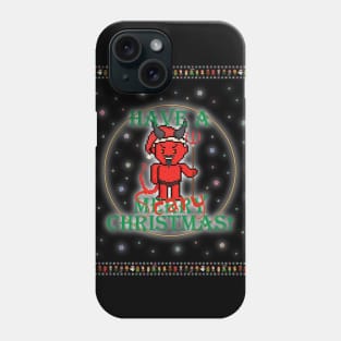 Have A Scary Christmas Pixel Devil! Phone Case