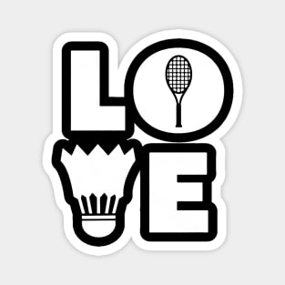 LOVE Badminton Magnet