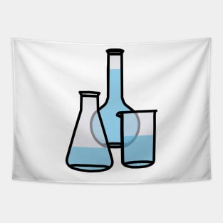 Science Beaker and Flasks Tapestry