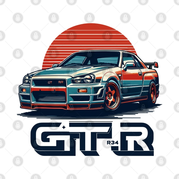 Nissan GTR R34 by Vehicles-Art
