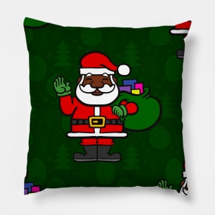 african santa claus christmas tree gifts Pillow