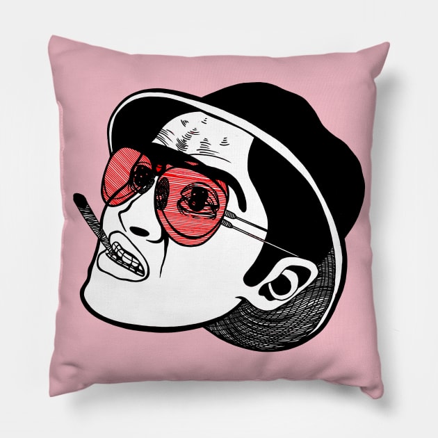 Fear and Smoking Pillow by FUN ART