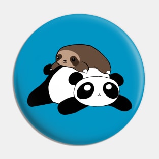 Little Sloth and Panda Pin