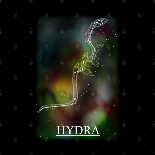 Constellation of the Hydra by Ukiyograph