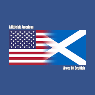 Scottish American Flag Design T-Shirt