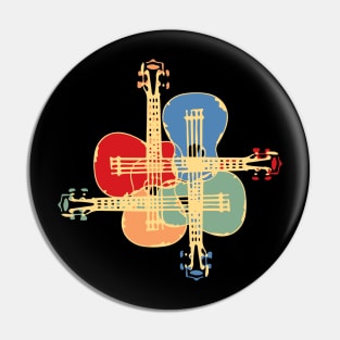 Fancy Colorful Ukulele Pin