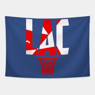 Los Angeles Basketball Throwback Tapestry