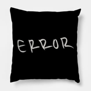 Hand Drawn Error Pillow