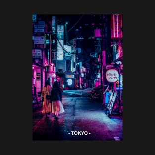 Tokyo Street Neon Synthwave T-Shirt