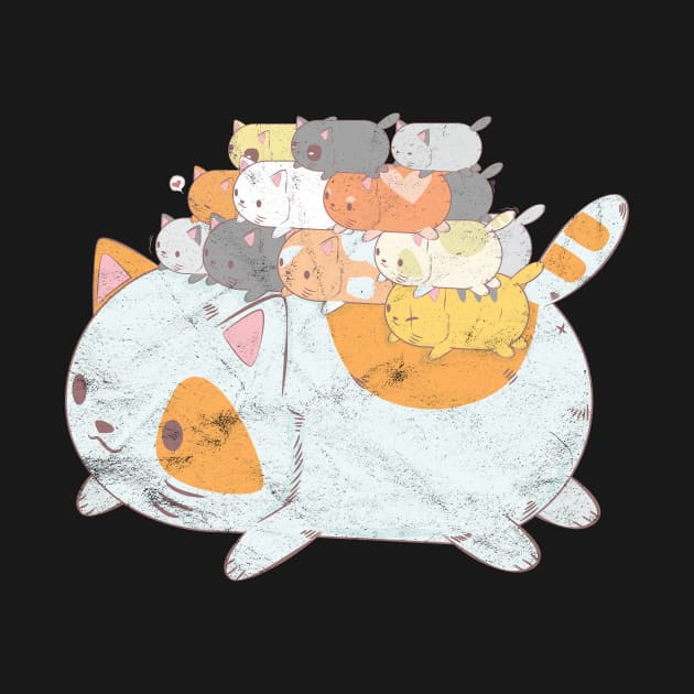 Cat Mom Cuddle Pile by avshirtnation