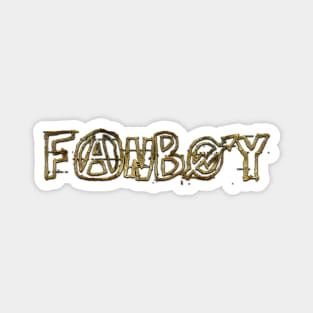 Fanboy (gold) Magnet