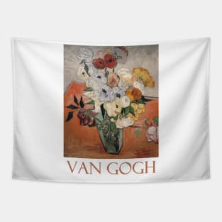 Roses and Anemones by Vincent van Gogh Tapestry