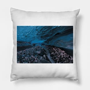 Flaajokull Ice cave in Iceland Pillow