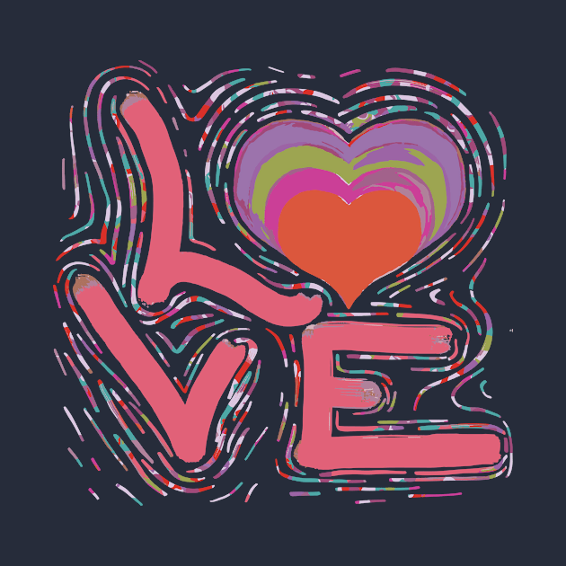 Pride Bi Love Bisexual T-Shirt Heart Lgbtq by Luca loves Lili