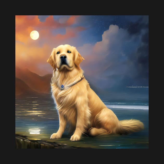 Cute Golden Retriever by Shadowbyte91