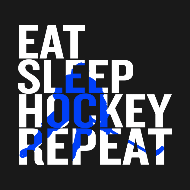 Eat Sleep Hockey Repeat by Thoratostore