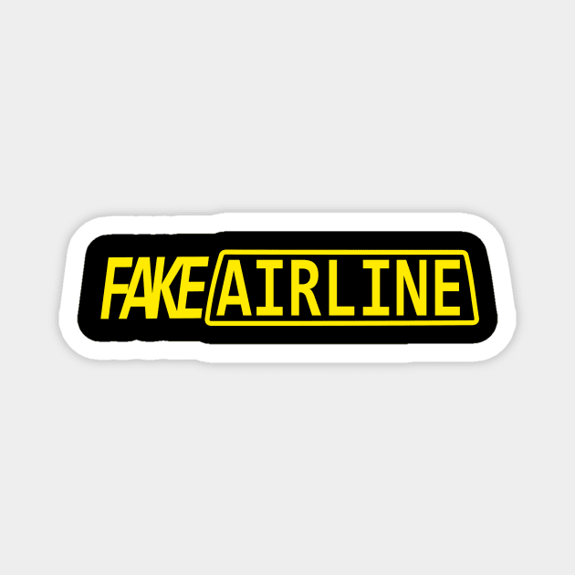 Fake Airline, or Fake Taxi Magnet by Fly Buy Wear