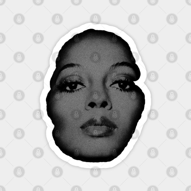 Retro Diana Ross Magnet by Cataleyaa