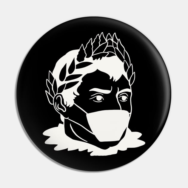 Caesar In Face Mask - Social Distancing Quarantine Drawing Pin by isstgeschichte