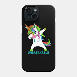 PTSD Awareness Unicorn Warrior Unbreakable Phone Case