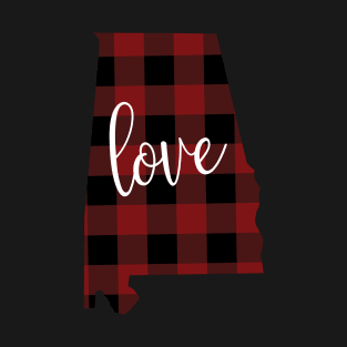 Alabama Love Buffalo Plaid Tshirt T-Shirt