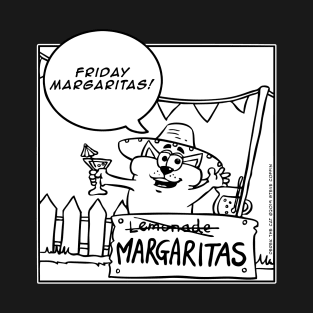 Derek the Cat - Friday Margaritas T-Shirt