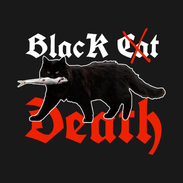 black death or black cat eats fish by valentinewords