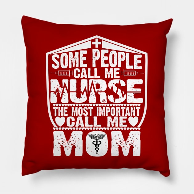 RN Some People Call Me Nurse Pillow by Turnbill Truth Designs