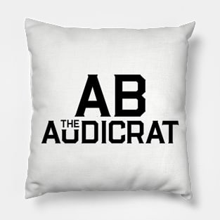 Ab Logo #2 (Black) Pillow