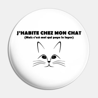 j'habite chez mon chat Pin