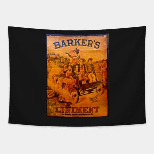 Vintage Ad Barkers Liniment Tapestry