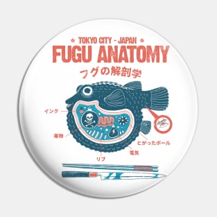 Fugu anatomy Tokyo Pin