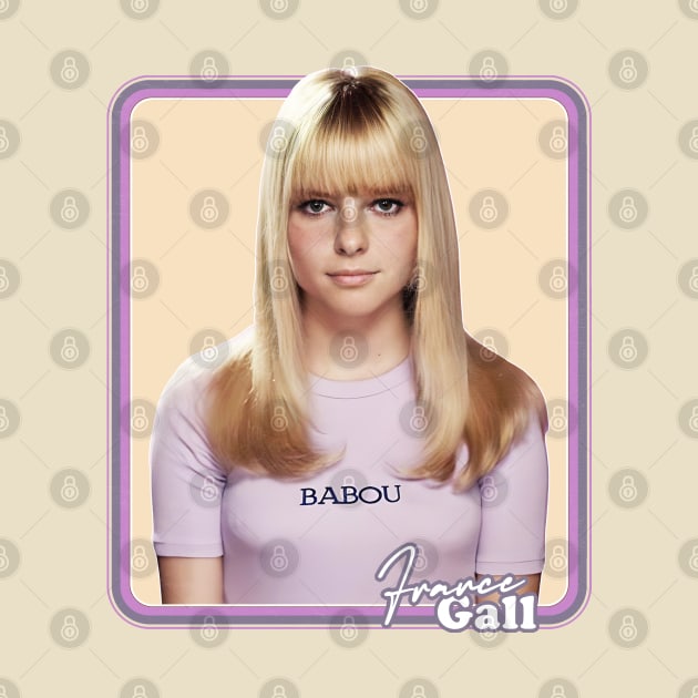 France Gall -- Retro Faded Style Fan Design by DankFutura