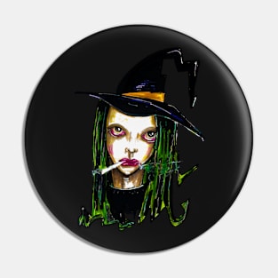 Stoner Witch Pin