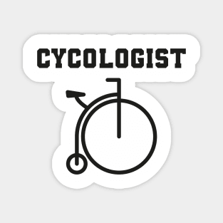 Cycologist with old bicycle Magnet