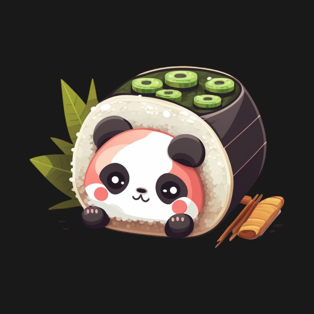 Panda Sushi by UnrealArtDude