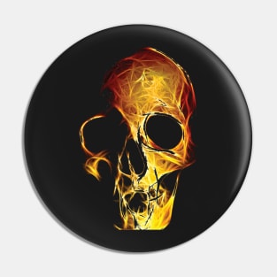 skull pattern, a pattern for metalists and bikers Pin