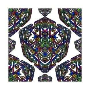 Trippy Colored Filigree T-Shirt