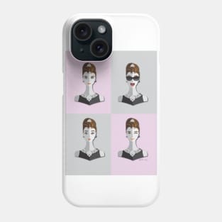 Origami- Audrey Hepburn Phone Case