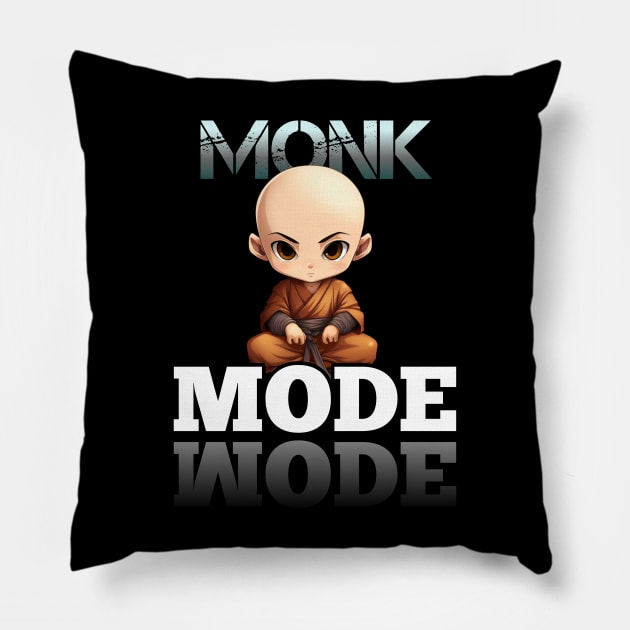 Monk Mode - Stress Relief - Focus & Relax Pillow by MaystarUniverse