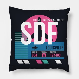 Louisville (SDF) Airport // Sunset Baggage Tag Pillow