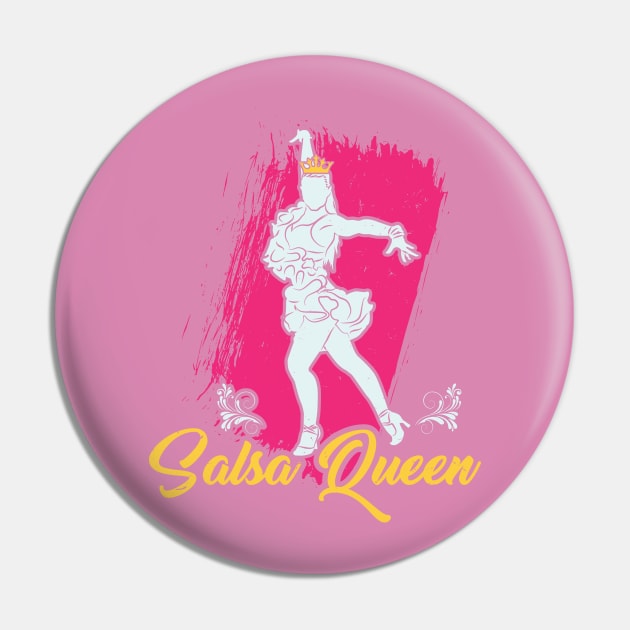 Salsa Dancing Gift " Salsa Queen " Pin by Design Seventytwo