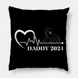 First Time Father Gift, Expecting Daddy 2024 Pillow