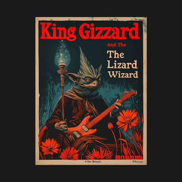 Vintage King Gizzard Poster by galenfrazer