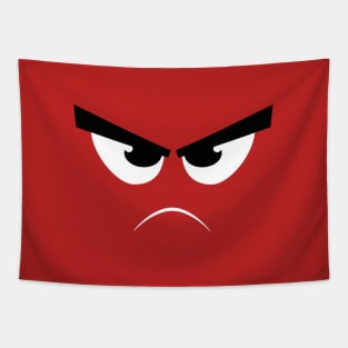 Funny Angry Face Tapestry