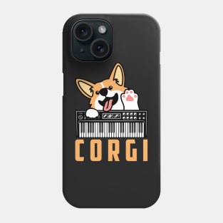 Corgi Dog Analog Drum Machine Keyboard Synthesizer Phone Case