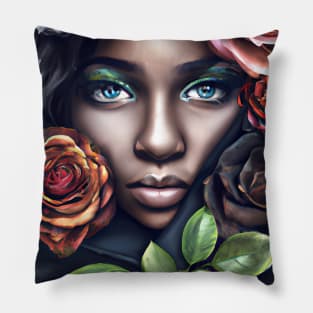 Black Girl Beauty Pillow