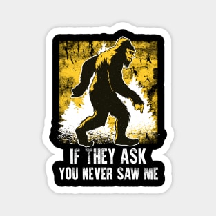 Funny Bigfoot Sasquatch Apparel Magnet